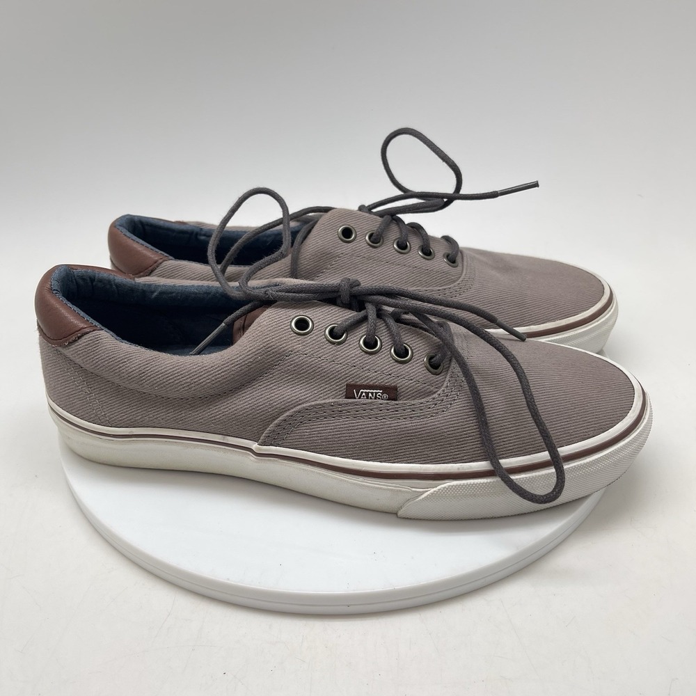 Vans Sneakers Mens 9 Womens 10.5 Era 59 T375 Gray Canvas Casual‎ Shoes